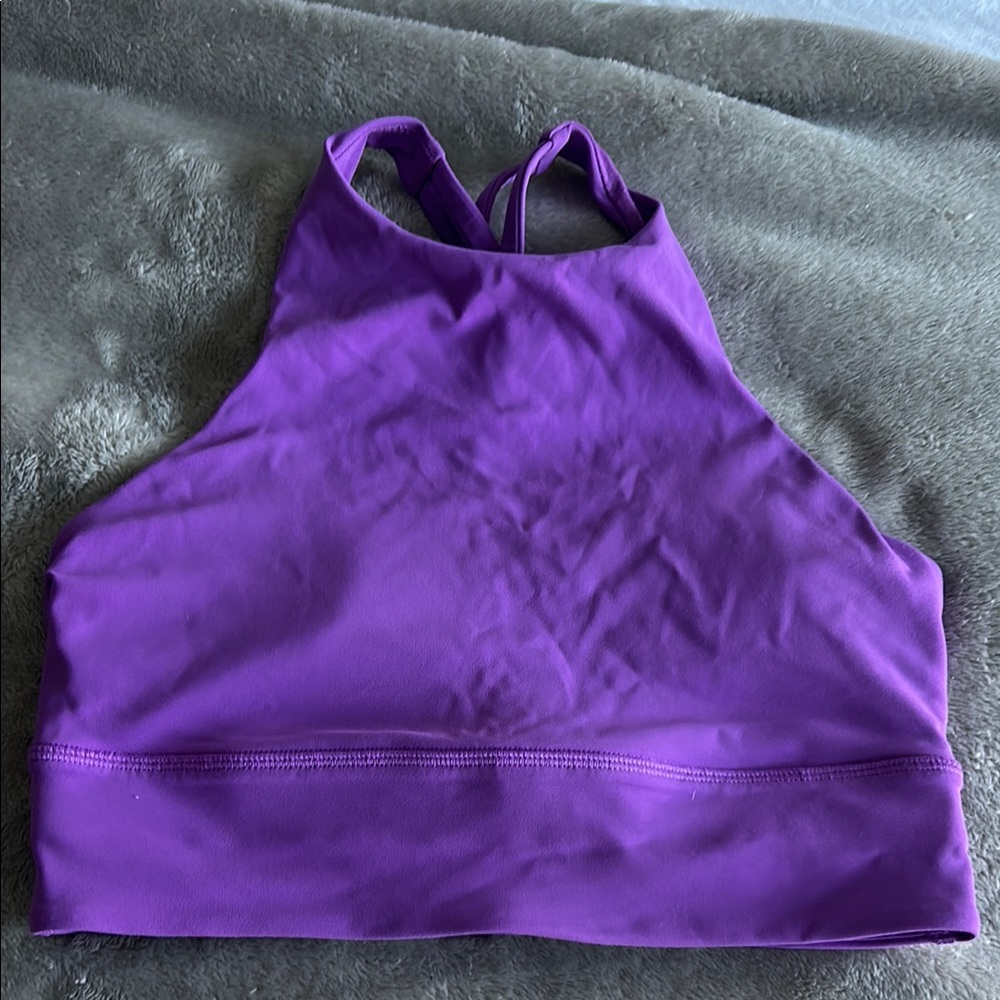 Lululemon Purple high neck Sports Bra